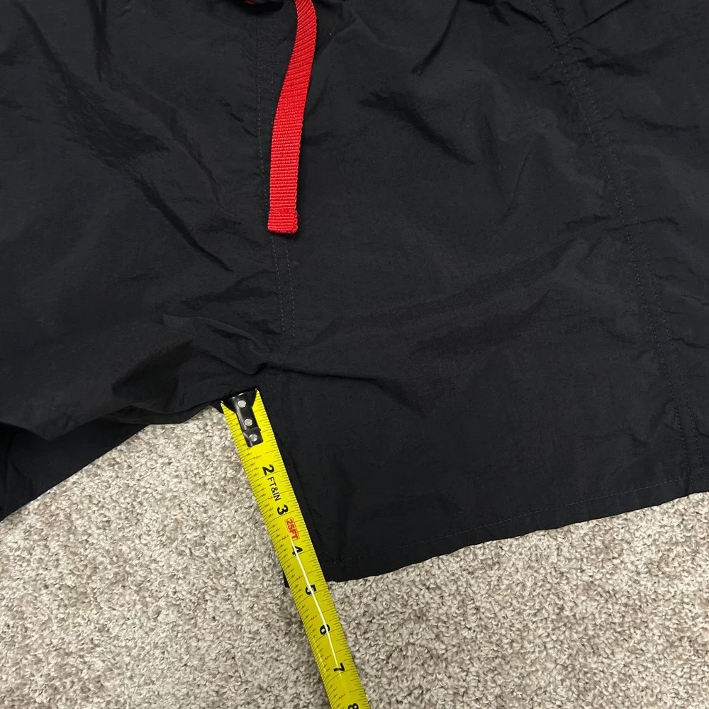 Vintage 90s Marlboro Swim Trunks Men Size Medium Black Mesh Lined Belted